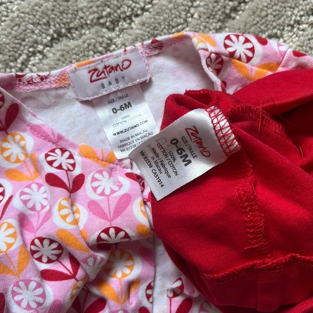 Vintage Zutano Baby Cardigan and Beanie Cap Hat 0-6 months